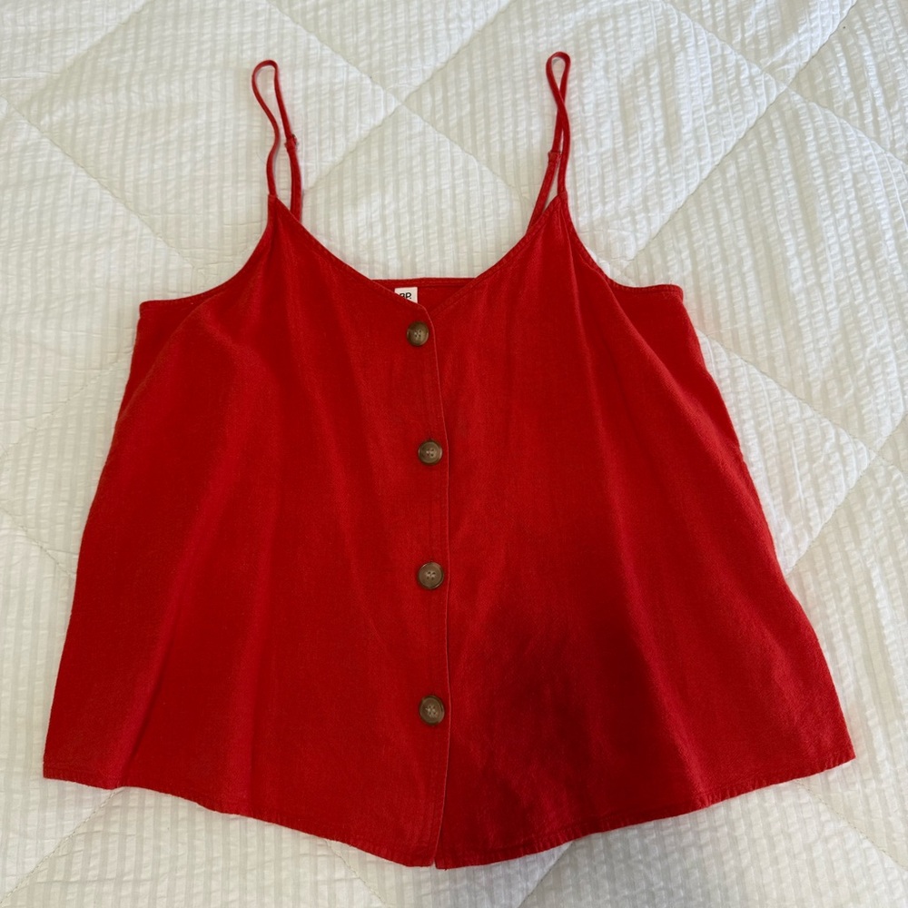 BP Red/Orange Button-Front Camisole